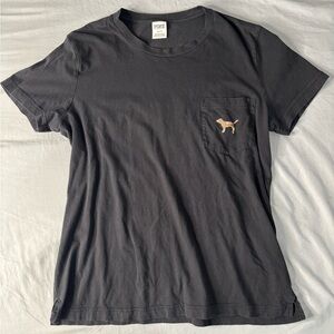 VS PINK Black T-Shirt with Logo